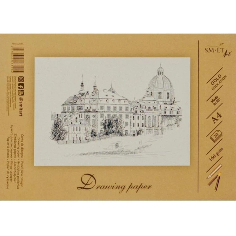 Альбом для рисования SM-LT, 160 г/м², A4, 20 листов Альбом для рисования SM-LT, 160 г/м², A4, 20 листов