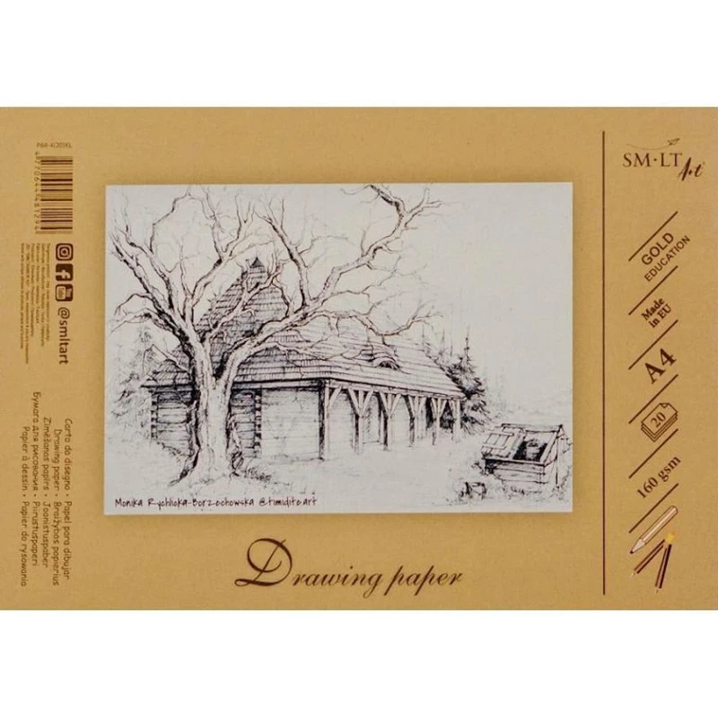 Альбом для рисования SM-LT, 160 г/м², A4, 20 листов Альбом для рисования SM-LT, 160 г/м², A4, 20 листов