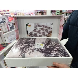 Комплект постельного белья MiraNova CTS-151, разноцветный, простыня 200х220 см, пододеяльник 200x220 см, наволочка 50x70 см (2 шт)