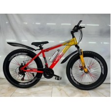 Dağ velosipedi Çin istehsalı, 26, qara/yaşıl, 21 sürət, duralminium pedal, alminium disk, su qabı ilə - BB-826