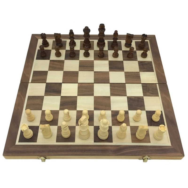 Шахматы Chess Folding 28614, деревянные, магнитные, 39x39.5 см Шахматы Chess Folding 28614, деревянные, магнитные, 39x39.5 см
