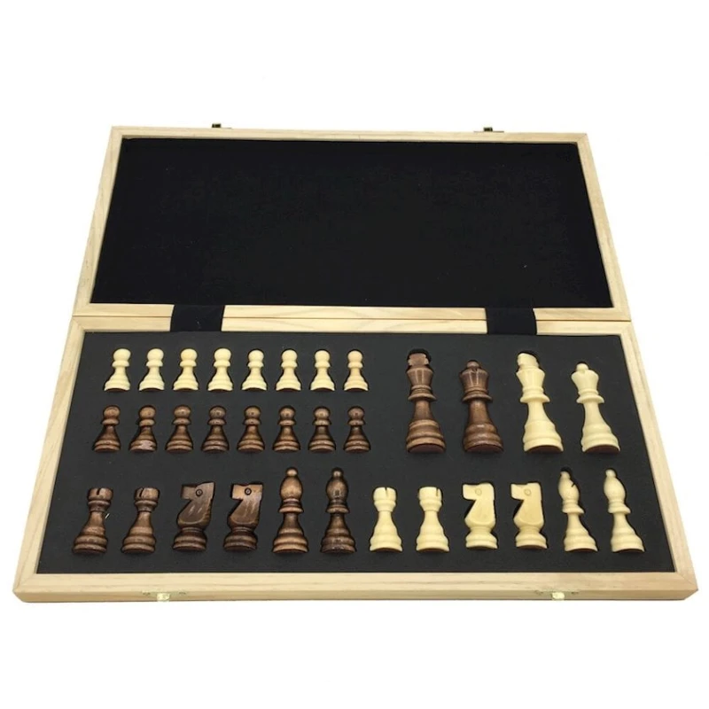 Шахматы Chess Folding 28614, деревянные, магнитные, 39x39.5 см Шахматы Chess Folding 28614, деревянные, магнитные, 39x39.5 см