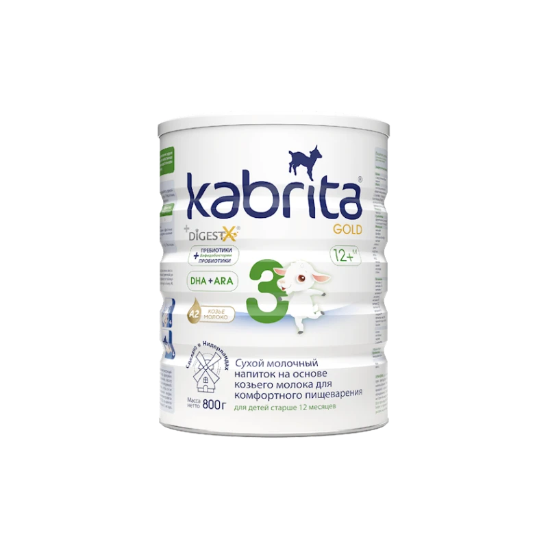 Сухой молочный напиток Kabrita 3 Gold на основе козьего молока, старше 12 месяцев, 800 г (8716677007335). Сухой молочный напиток Kabrita 3 Gold на основе козьего молока, старше 12 месяцев, 800 г (8716677007335).