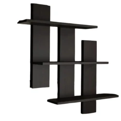 Полка настенная Art Mebel 76, ламинат, 84х84х13 см, серая