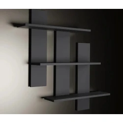 Полка настенная Art Mebel 76, ламинат, 84х84х13 см, серая