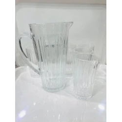 Питьевой набор 6921-711 графин + 6 стаканов, 1.8 л, прозрачный