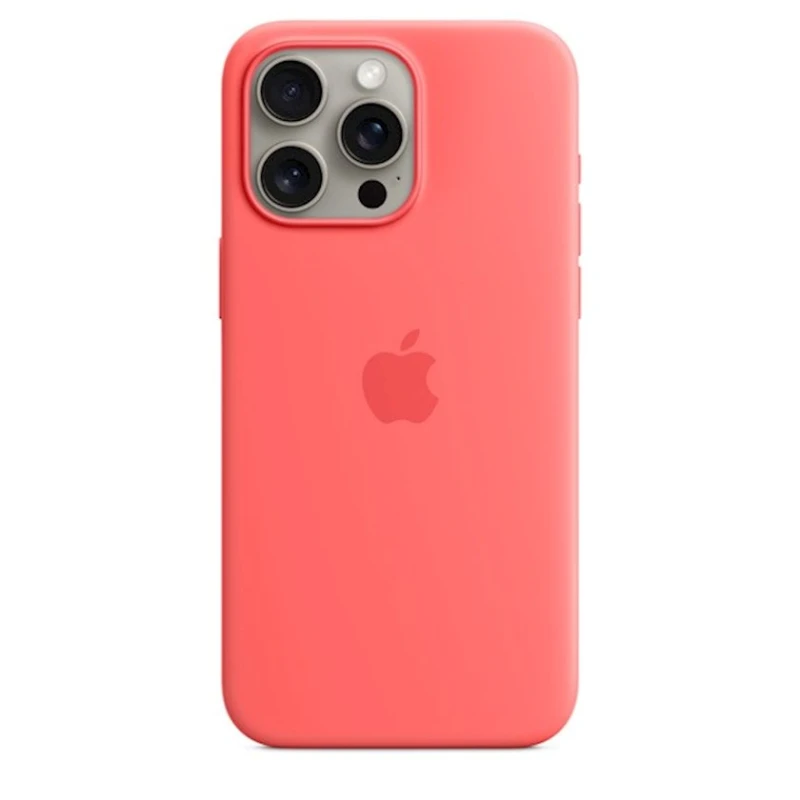 Чехол Apple Silicone Case with MagSafe A3126 для iPhone 15 Pro Max Guava (MT1V3ZM/A)