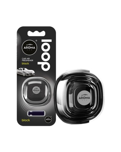 Avtomobil üçün ətirləndirici Aroma Car LOOP Gel Black - 63113