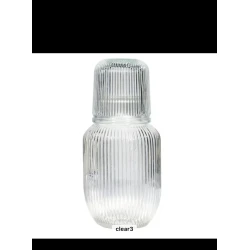 Графин 6921-704, 0.5 л, стекло, с крышкой-стаканом, прозрачный