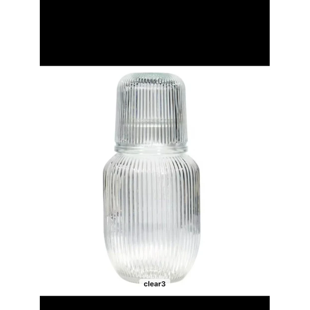 Графин 6921-704, 0.5 л, стекло, с крышкой-стаканом, прозрачный