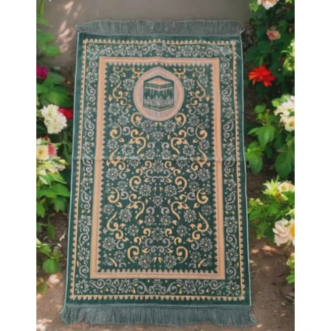 Коврик для намаза 5102022, толстый, зеленый Коврик для намаза 5102022, толстый, зеленый