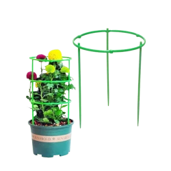 Опора для растений, пластик, зеленая, 17х17 см Опора для растений, пластик, зеленая, 17х17 см