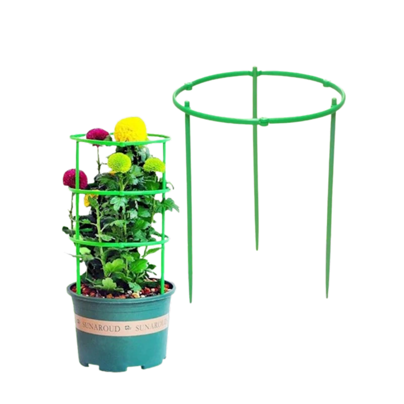 Опора для растений, пластик, зеленая, 17х17 см Опора для растений, пластик, зеленая, 17х17 см