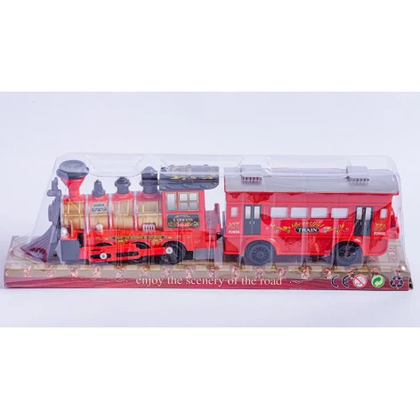 Buxarlı lokomotiv Beautiful Train, 3 yaşdan, qırmızı