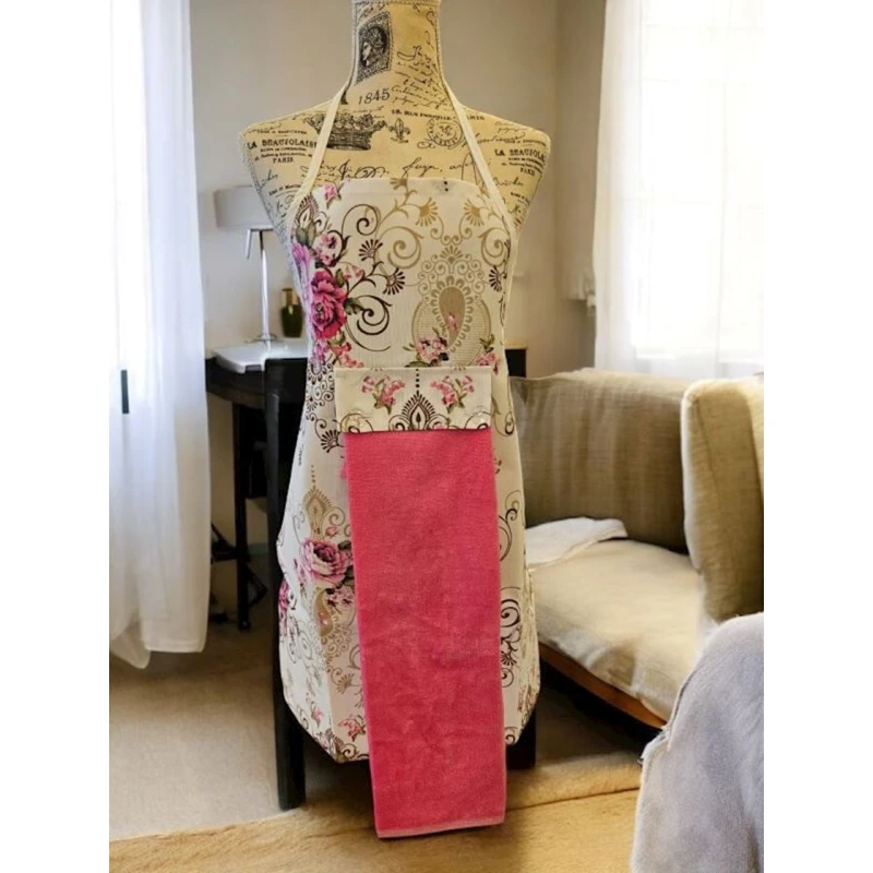 Кухонный набор MiraNova 078, фартук и полотенце, разноцветный