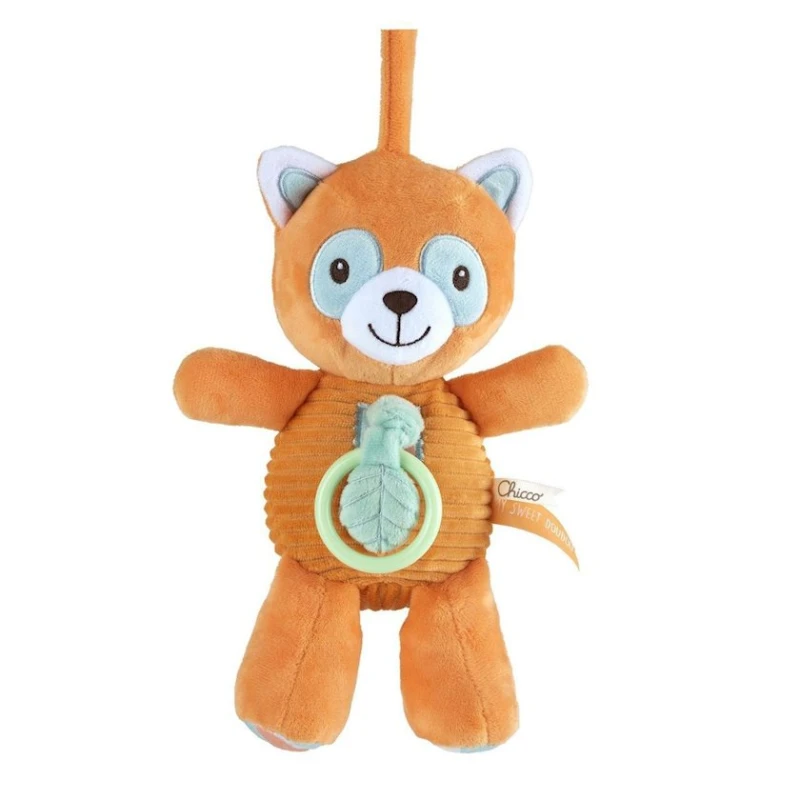 Игрушка-подвеска Chicco Music Box Red Panda, орнжевая, текстиль Игрушка-подвеска Chicco Music Box Red Panda, орнжевая, текстиль