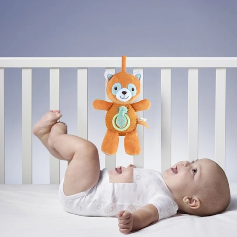 Игрушка-подвеска Chicco Music Box Red Panda, орнжевая, текстиль Игрушка-подвеска Chicco Music Box Red Panda, орнжевая, текстиль