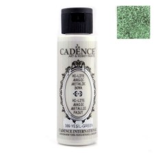 Akril boya Cadence Hi-Lite Magic Metallic 389 Green 70 ml