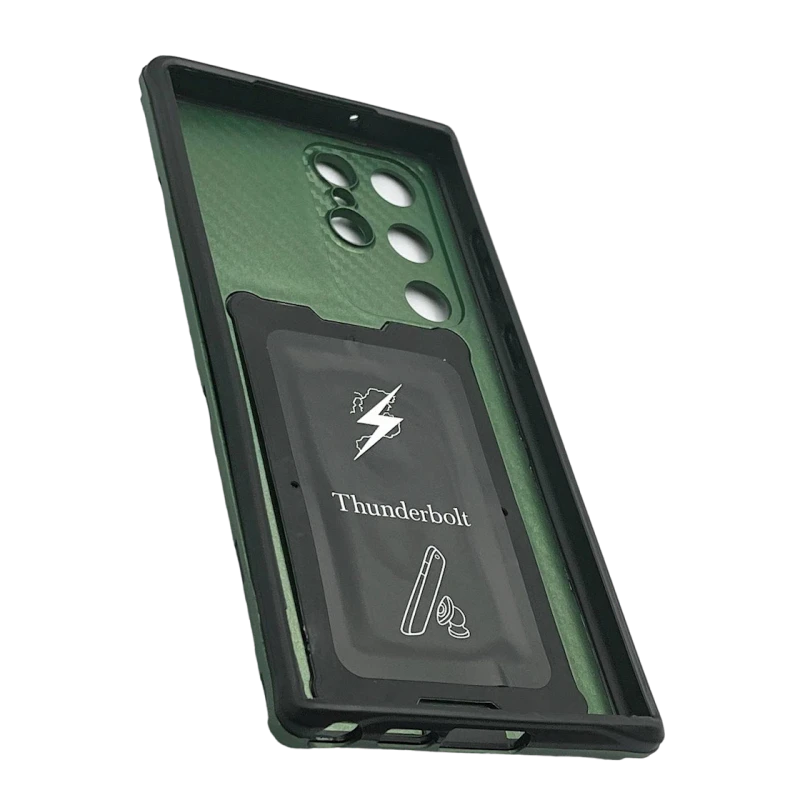 Çexol Robot Samsung Galaxy S23 Ultra üçün, yaşıl