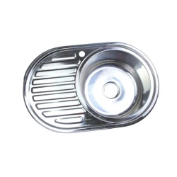 Кухонная мойка U-03, 18 см, серебристая