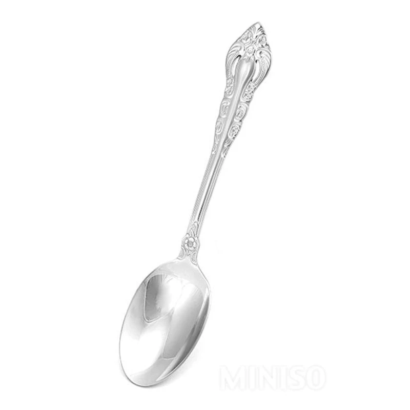 Ложка Miniso Stainless Steel Spoon, нержавеющая сталь, 14.2х2.5 см