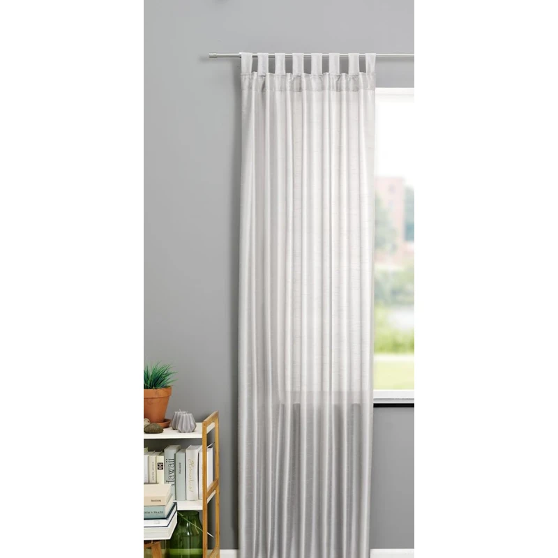 Штора JYSK Lupin, 1x140x300 см, глянцево-серебряный