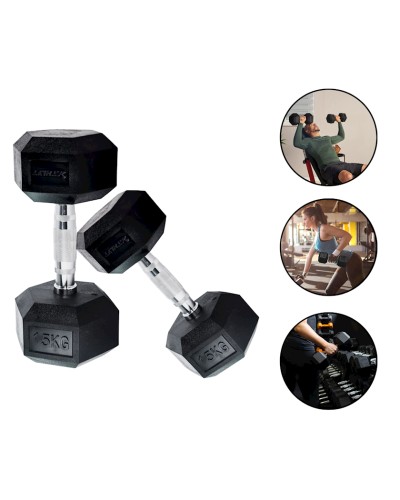 Plastik qantel dəsti TA sport 2061/1, 15 x 15 kq, 2 əd