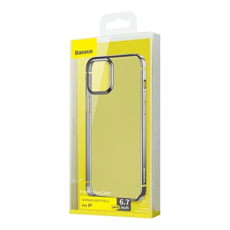 Чехол Baseus Shining Case Anti-Fall для Apple iPhone 12 Pro Max Silver