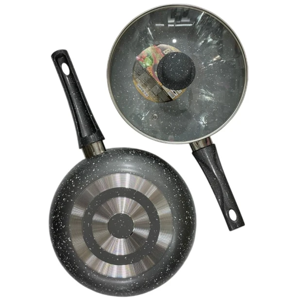 Tava Bizim SF-535, 24 sm, qranit, qara Tava Bizim SF-535, 24 sm, qranit, qara