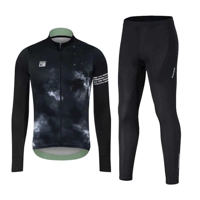 Велокостюм мужской Santic WM3CT094H, черный, полиэстер, размер M