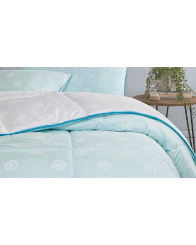 Yorğan Yataş Dacron Climarelle Cool 235x215 sm, ikinəfərlik XL, yay, ağ/mavi