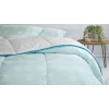 Одеяло Yataş Dacron Climarelle Cool 235x215 см, двуспальное XL, летнее, белое/голубое
