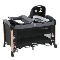 Manej-çarpayı Kidilo AP940S, metal/plastik, qara
