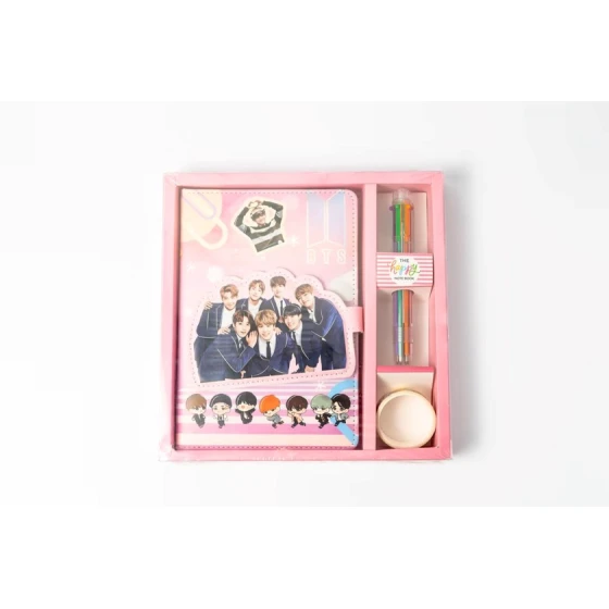 Набор с блокнотом BTS, разноцветный