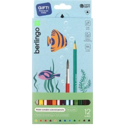 Набор акварельных карандашей Berlingo Super Soft SSA1712, 12 шт Набор акварельных карандашей Berlingo Super Soft SSA1712, 12 шт