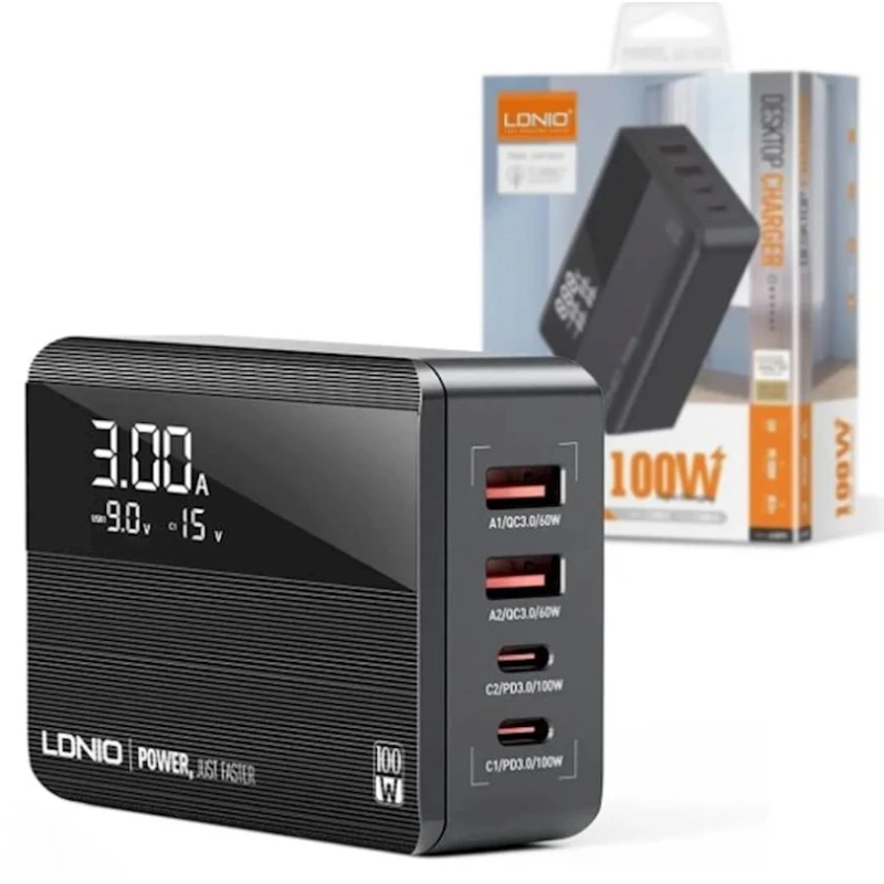 Зарядное устройство LDNIO A4809 Black Зарядное устройство LDNIO A4809 Black