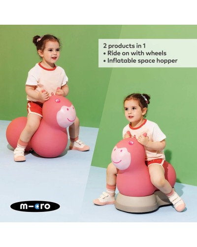 Atlanma qurğusu Micro Air Hopper 2, poliuretan, çəhrayı, 50x58x29 sm