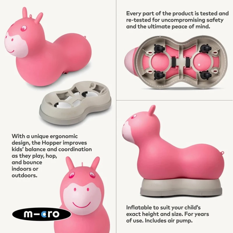 Прыгун Micro Air Hopper 2, полиуретан, розовый, 50x58x29 см Прыгун Micro Air Hopper 2, полиуретан, розовый, 50x58x29 см