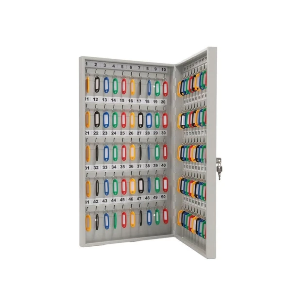 Шкаф-ключница Praktik Key-100, сталь/металл, серый, 60x35.5x5.9 см Шкаф-ключница Praktik Key-100, сталь/металл, серый, 60x35.5x5.9 см