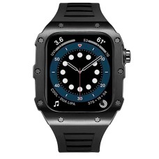 Qayış və çexol Greatcase SW635 Apple Watch 45mm üçün Black
