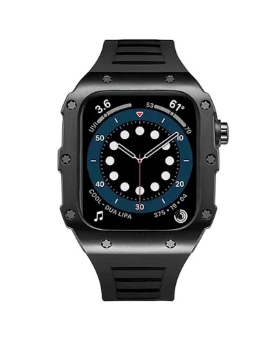 Qayış və çexol Greatcase SW635 Apple Watch 45mm üçün Black