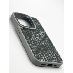 Чехол Kajsa 888_store_854 для Apple iPhone 15 Pro, Черный/Серый