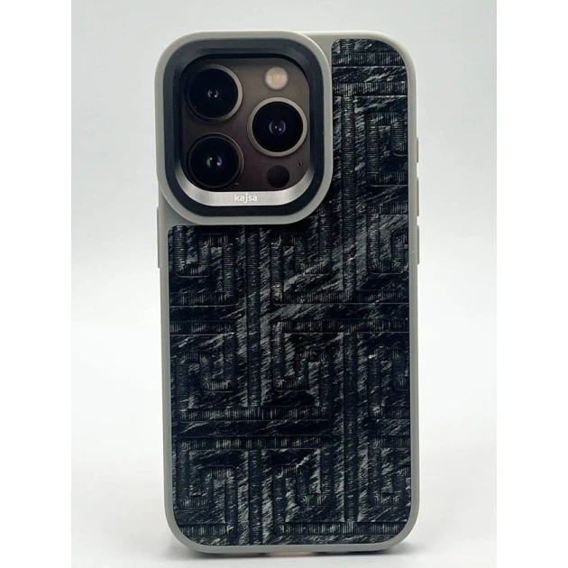 Çexol Kajsa 888_store_854 Apple iPhone 15 Pro üçün, Qara/Boz