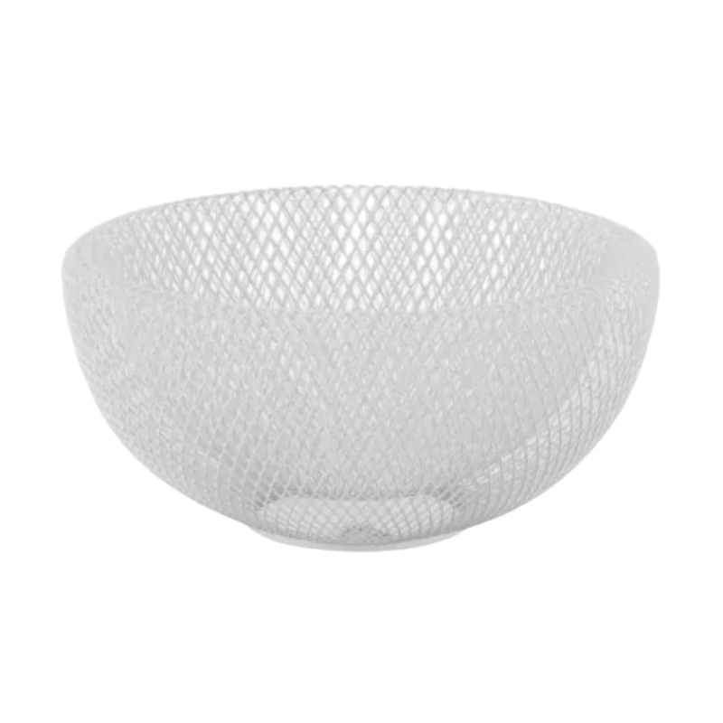 Meyvə və çörək üçün səbət Ardesto Midori AR0902W, metal, ağ, 25x25x12 sm Meyvə və çörək üçün səbət Ardesto Midori AR0902W, metal, ağ, 25x25x12 sm