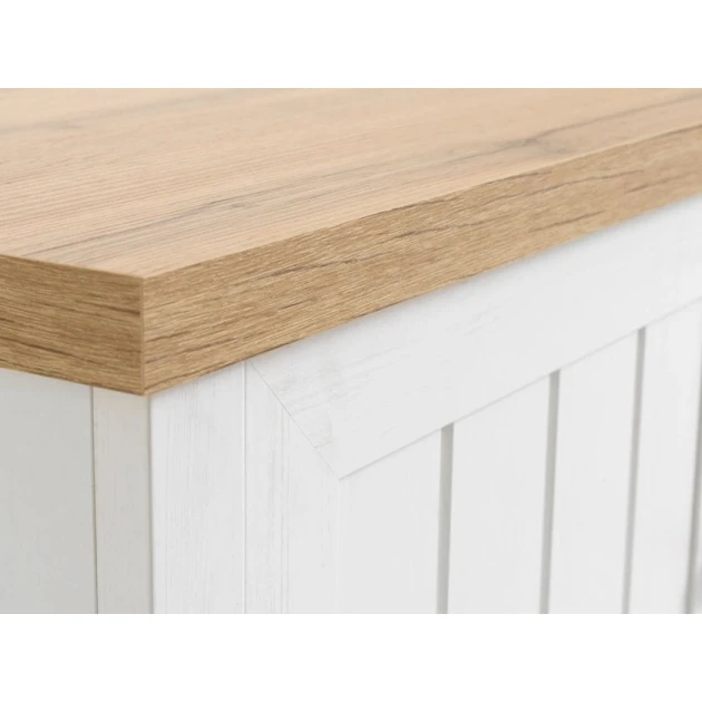 Тумба под телевизор JYSK Markskel, 160x43x54 см, светло-коричневый/белый