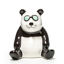 Декоративная фигурка Hom-me Панда, 9х2x11.3 см, доломит, Черный/Белый