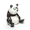 Декоративная фигурка Hom-me Панда, 9х2x11.3 см, доломит, Черный/Белый