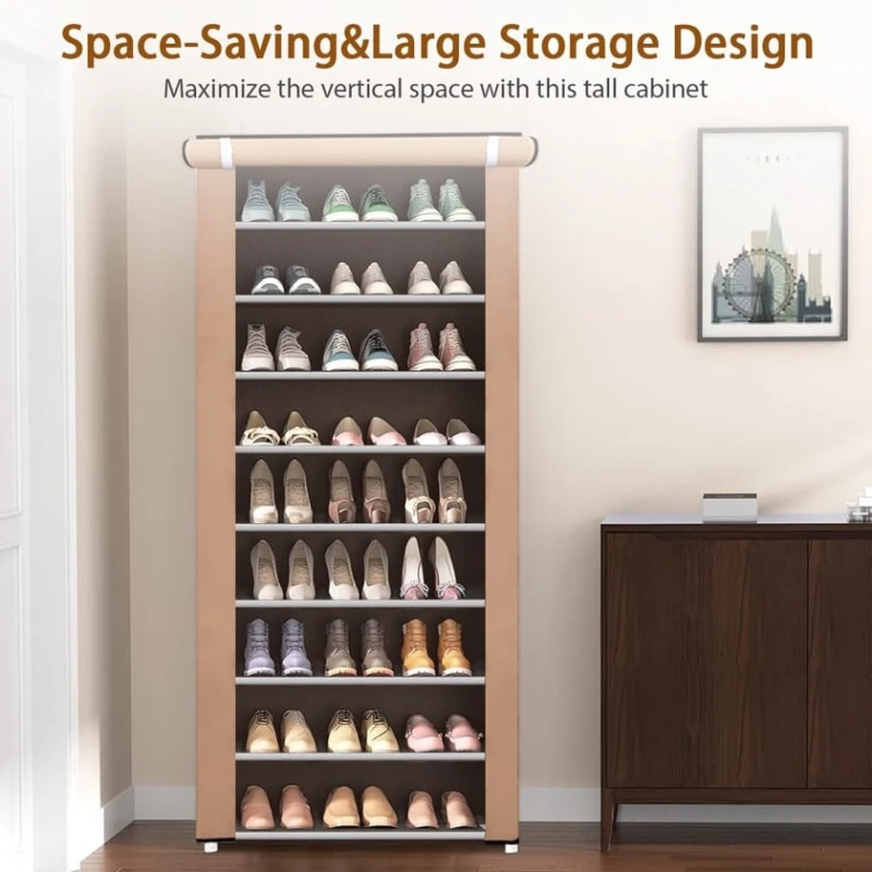 Органайзер для обуви 556, коричневая, 160x43.5x60 см