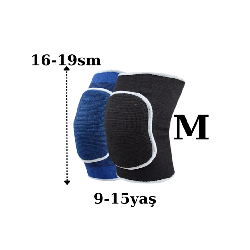 Diz qoruyucusu Sanjiu 5999 6-19 sm, 9-15 yaş, M, polyester, mavi