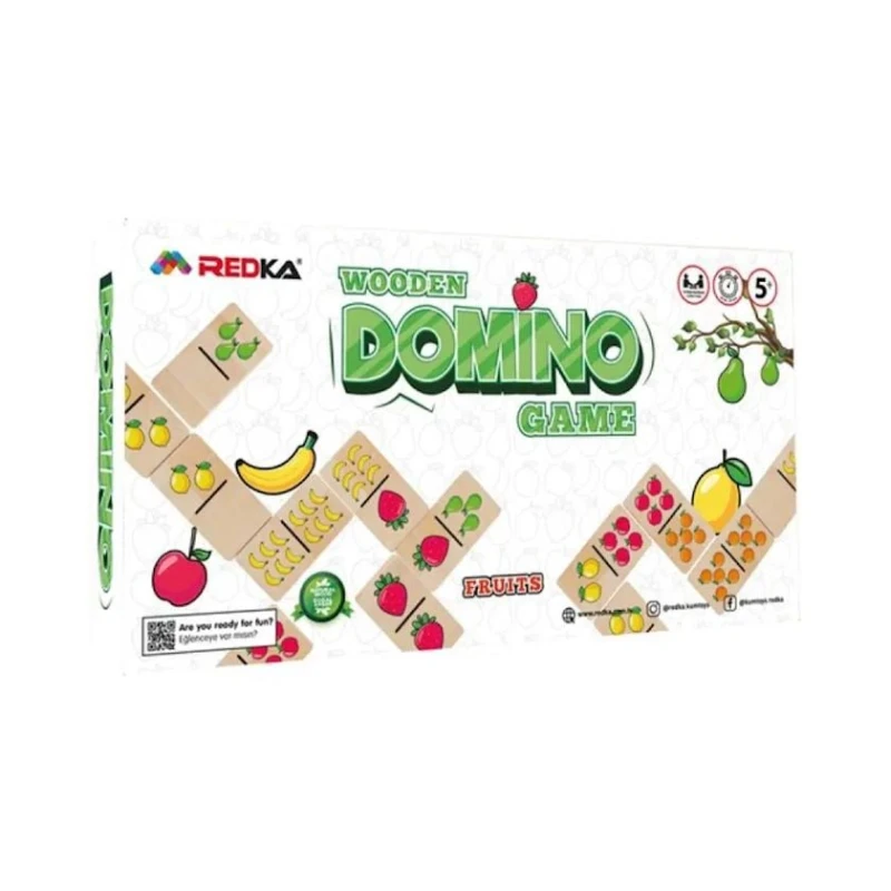 Настольная игра Redka Wooden Domino Fruit RD5650, 28 предметов